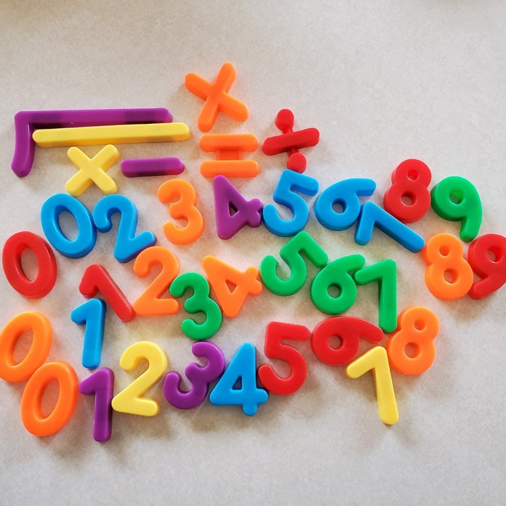 Magnetic Numbers with Math Symbols